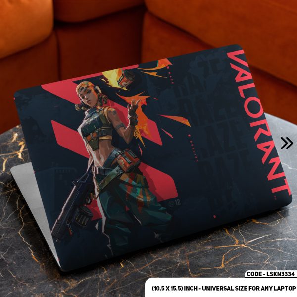 DDecorator Valorant Digital Character Matte Finished Removable Waterproof Laptop Sticker & Laptop Skin (Including FREE Accessories) - LSKN3334 - DDecorator