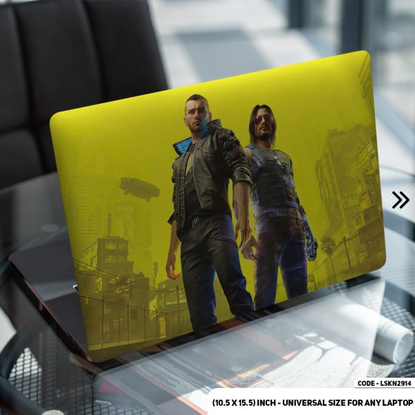 DDecorator CyberPunk Male Character Matte Finished Removable Waterproof Laptop Sticker & Laptop Skin (Including FREE Accessories) - LSKN2914 - DDecorator