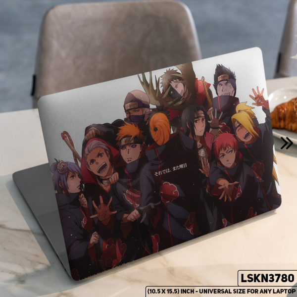 DDecorator NARUTO Anime Character Illustration Matte Finished Removable Waterproof Laptop Sticker & Laptop Skin (Including FREE Accessories) - LSKN3780 - DDecorator