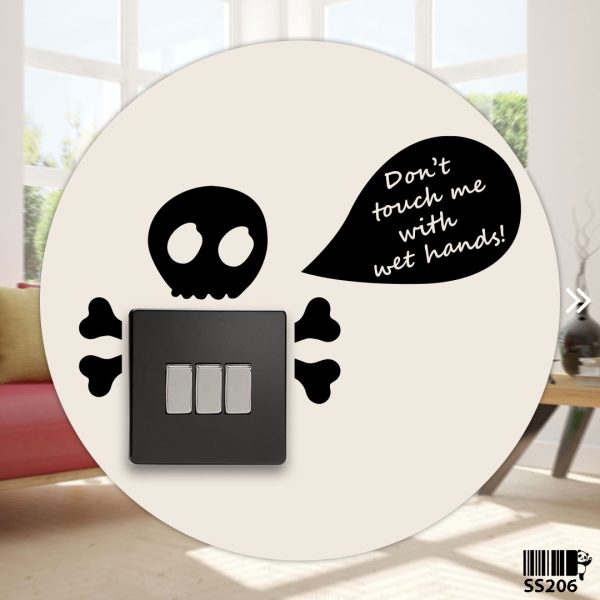 DDecorator Skeleton Warning Wall Stickers & Decals Home Decor Wall Decor Removable Vinyl Wall Sticker - SS206 - DDecorator