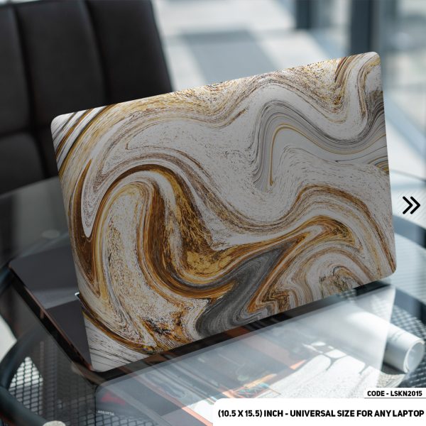 DDecorator Liquid Marble Texture Matte Finished Removable Waterproof Laptop Sticker & Laptop Skin (Including FREE Accessories) - LSKN2015 - DDecorator