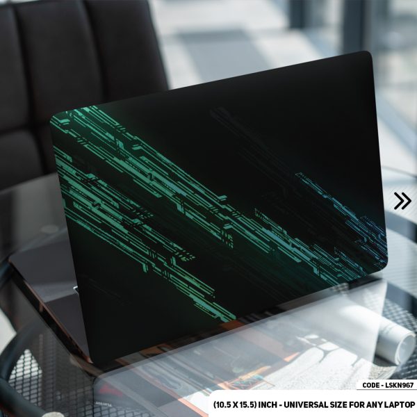 DDecorator Black Abstract Art Matte Finished Removable Waterproof Laptop Sticker & Laptop Skin (Including FREE Accessories) - LSKN967 - DDecorator