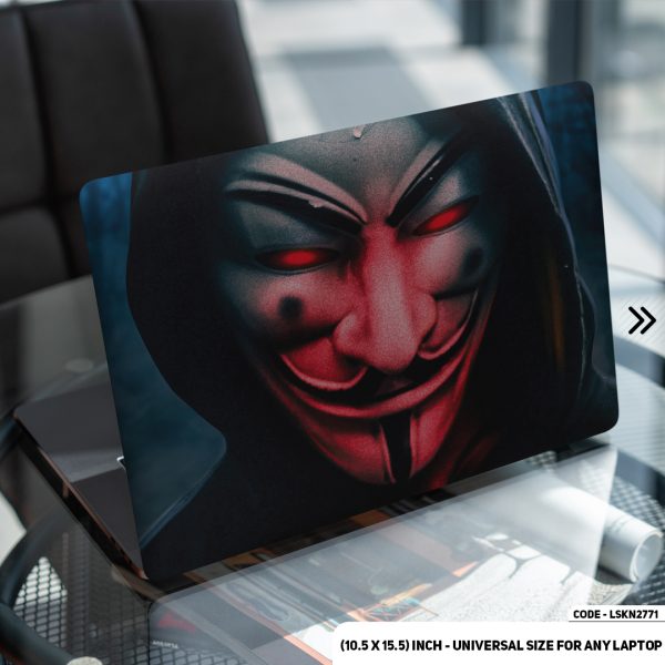 DDecorator Anonymous Boy Matte Finished Removable Waterproof Laptop Sticker & Laptop Skin (Including FREE Accessories) - LSKN2771 - DDecorator