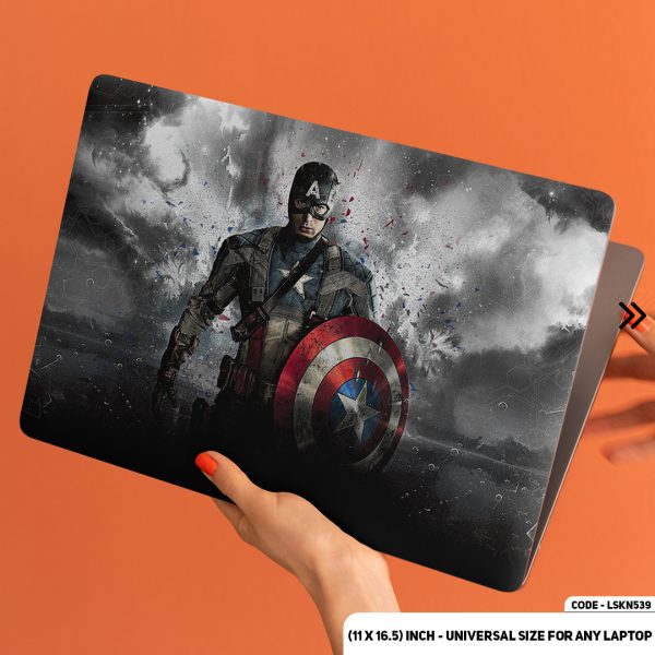 DDecorator Water Filter of Captaine America Matte Finished Removable Waterproof Laptop Sticker & Laptop Skin (Including FREE Accessories) - LSKN539 - DDecorator