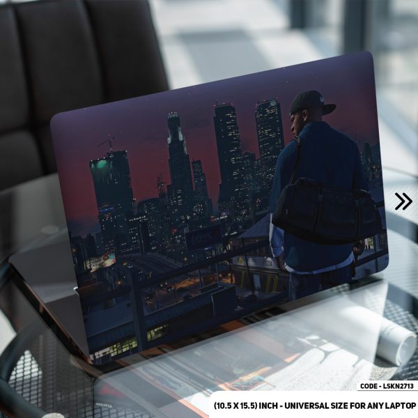 DDecorator Cyber Punk Night City Matte Finished Removable Waterproof Laptop Sticker & Laptop Skin (Including FREE Accessories) - LSKN2713 - DDecorator