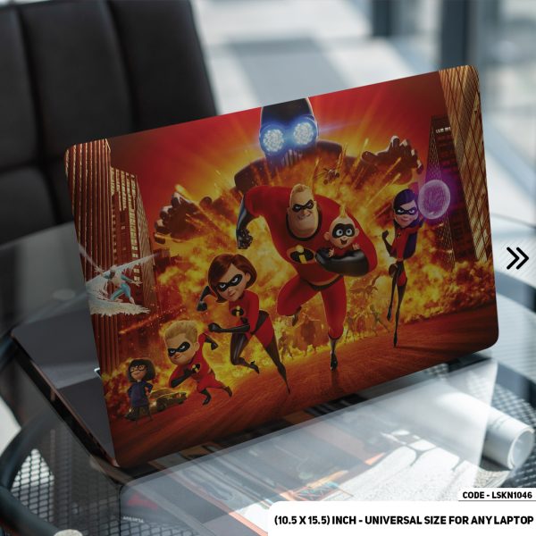 DDecorator The Incredibles Matte Finished Removable Waterproof Laptop Sticker & Laptop Skin (Including FREE Accessories) - LSKN1046 - DDecorator