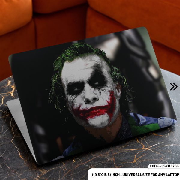 DDecorator Joker Face Matte Finished Removable Waterproof Laptop Sticker & Laptop Skin (Including FREE Accessories) - LSKN3266 - DDecorator