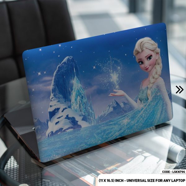 DDecorator Elsa In Frozen Matte Finished Removable Waterproof Laptop Sticker & Laptop Skin (Including FREE Accessories) - LSKN796 - DDecorator