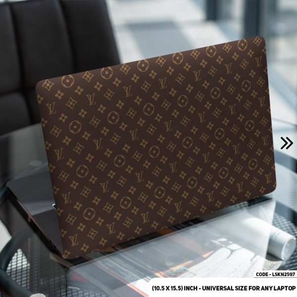 DDecorator Luxury Brand Iconic Pattern Matte Finished Removable Waterproof Laptop Sticker & Laptop Skin (Including FREE Accessories) - LSKN2597 - DDecorator