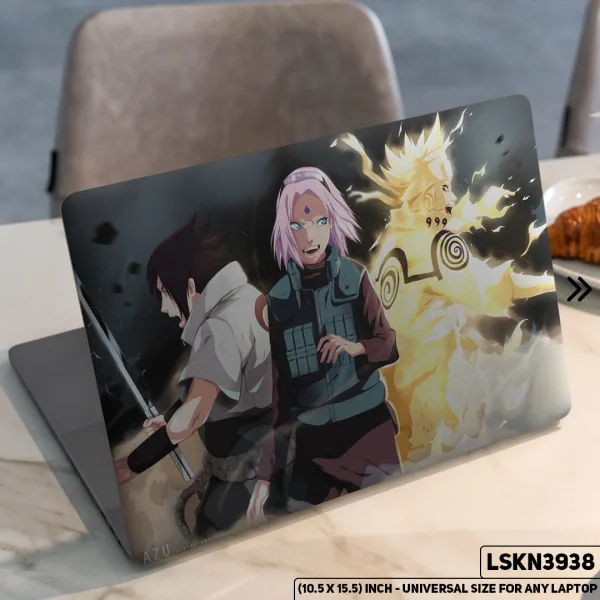 DDecorator Anime Character Illustration Matte Finished Removable Waterproof Laptop Sticker & Laptop Skin (Including FREE Accessories) - LSKN3938 - DDecorator
