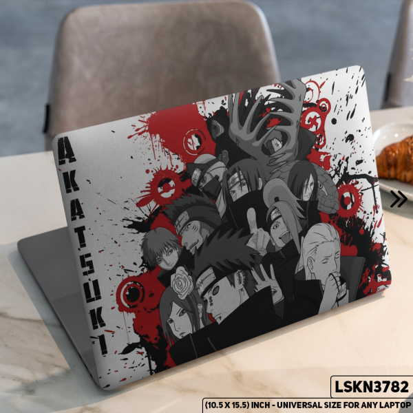 DDecorator NARUTO Anime Character Illustration Matte Finished Removable Waterproof Laptop Sticker & Laptop Skin (Including FREE Accessories) - LSKN3782 - DDecorator