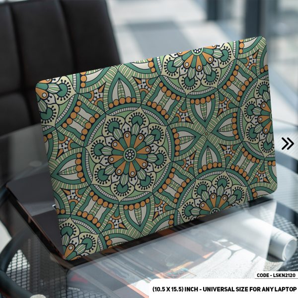 DDecorator Seamless Geomatric Pattern Matte Finished Removable Waterproof Laptop Sticker & Laptop Skin (Including FREE Accessories) - LSKN2120 - DDecorator
