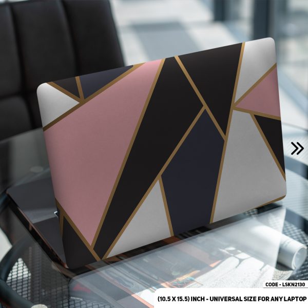 DDecorator Seamless Geomatric Pattern Matte Finished Removable Waterproof Laptop Sticker & Laptop Skin (Including FREE Accessories) - LSKN2130 - DDecorator