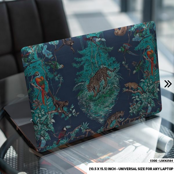 DDecorator Luxury Brand Iconic Tiger Pattern Matte Finished Removable Waterproof Laptop Sticker & Laptop Skin (Including FREE Accessories) - LSKN2584 - DDecorator
