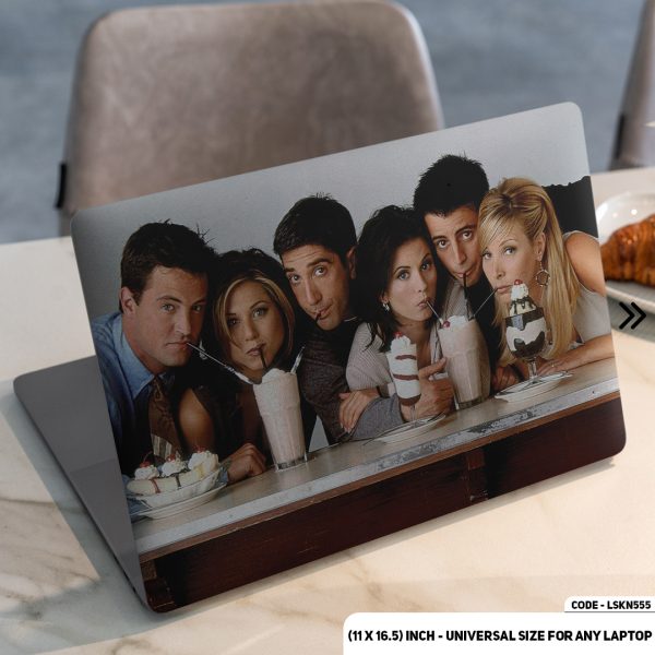 DDecorator Drinking Juice With Friends Matte Finished Removable Waterproof Laptop Sticker & Laptop Skin (Including FREE Accessories) - LSKN555 - DDecorator