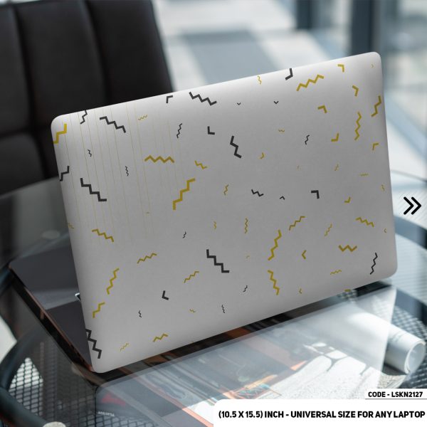 DDecorator Seamless Geomatric Pattern Matte Finished Removable Waterproof Laptop Sticker & Laptop Skin (Including FREE Accessories) - LSKN2127 - DDecorator