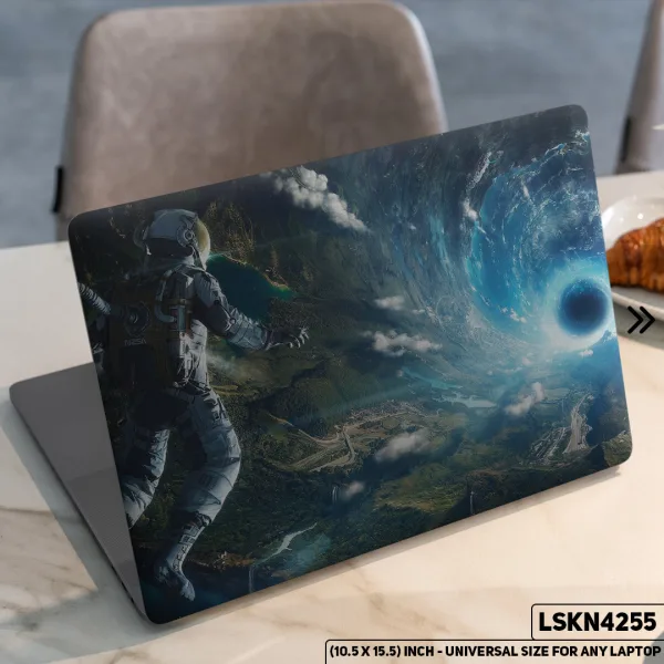 DDecorator Astronaut Solar Planet Galaxy Outer Space Matte Finished Removable Waterproof Laptop Sticker & Laptop Skin (Including FREE Accessories) - LSKN4255 - DDecorator
