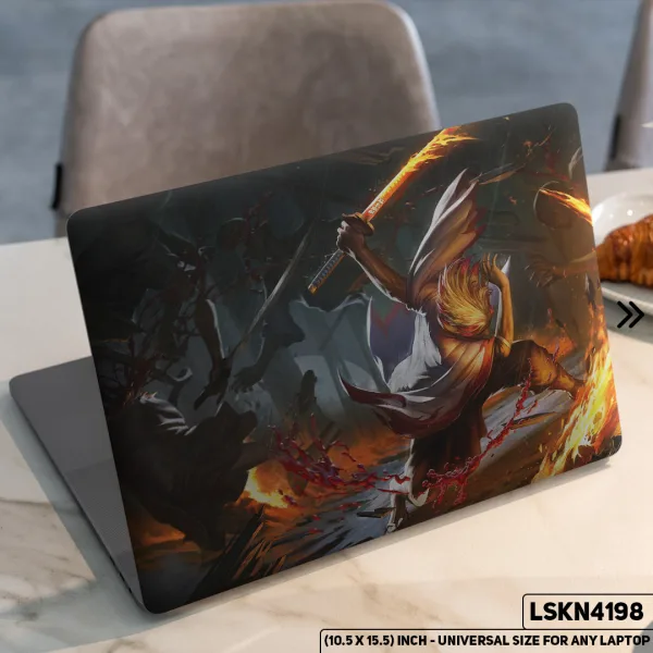DDecorator Anime Character Digital Art Matte Finished Removable Waterproof Laptop Sticker & Laptop Skin (Including FREE Accessories) - LSKN4198 - DDecorator