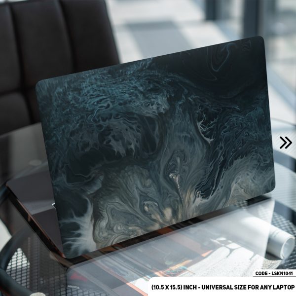 DDecorator Blue Marble Texture Matte Finished Removable Waterproof Laptop Sticker & Laptop Skin (Including FREE Accessories) - LSKN1041 - DDecorator