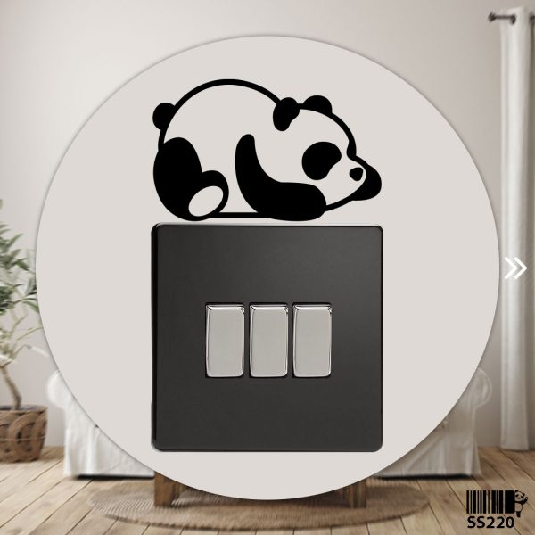 DDecorator Sleeping Fat Panda (Right) Wall Stickers & Decals Home Decor Wall Decor Removable Vinyl Wall Sticker - SS220 - DDecorator