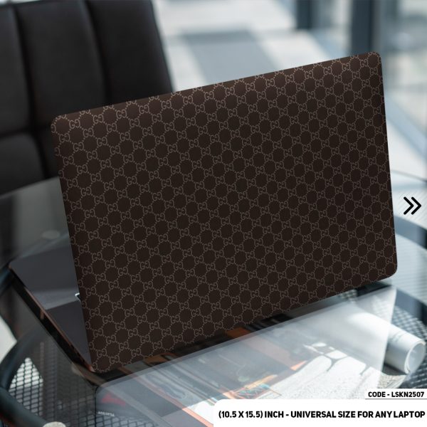 DDecorator Luxury Brand Iconic Seamless Pattern Matte Finished Removable Waterproof Laptop Sticker & Laptop Skin (Including FREE Accessories) - LSKN2507 - DDecorator