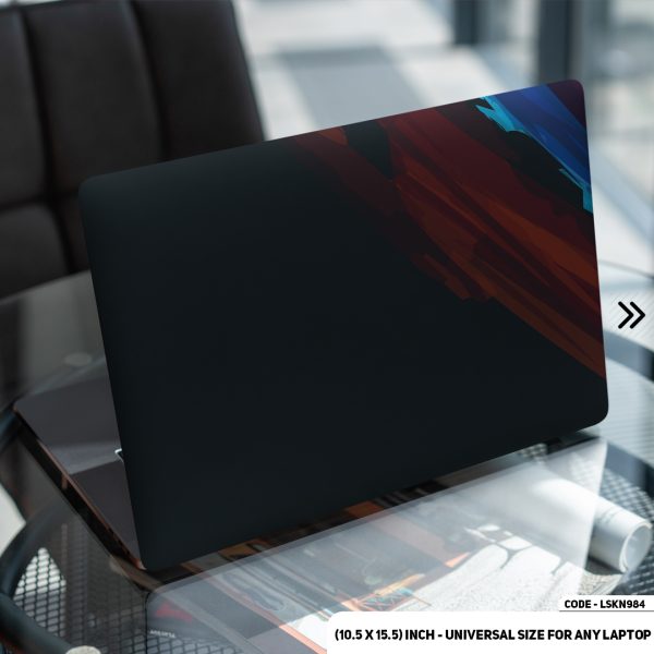 DDecorator Black Abstract Art Matte Finished Removable Waterproof Laptop Sticker & Laptop Skin (Including FREE Accessories) - LSKN984 - DDecorator