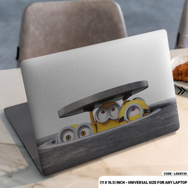 DDecorator Minions Matte Finished Removable Waterproof Laptop Sticker & Laptop Skin (Including FREE Accessories) - LSKN729 - DDecorator