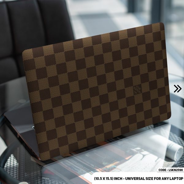 DDecorator Luxury Brand Iconic Pattern Matte Finished Removable Waterproof Laptop Sticker & Laptop Skin (Including FREE Accessories) - LSKN2590 - DDecorator