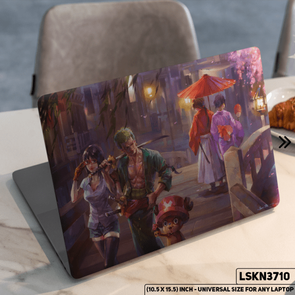 DDecorator Anime Character Illustration Matte Finished Removable Waterproof Laptop Sticker & Laptop Skin (Including FREE Accessories) - LSKN3710 - DDecorator