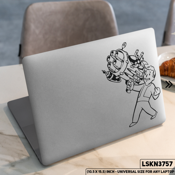 DDecorator Digital Character Illustration Matte Finished Removable Waterproof Laptop Sticker & Laptop Skin (Including FREE Accessories) - LSKN3757 - DDecorator