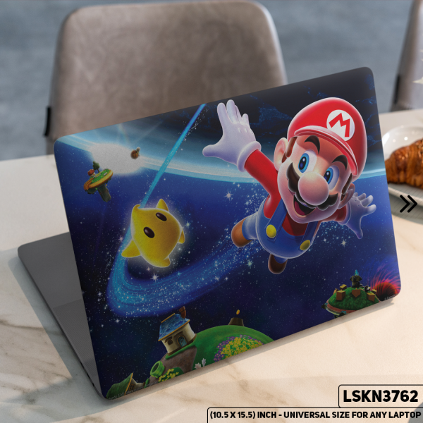 DDecorator Super Mario Digital Character Illustration Matte Finished Removable Waterproof Laptop Sticker & Laptop Skin (Including FREE Accessories) - LSKN3762 - DDecorator