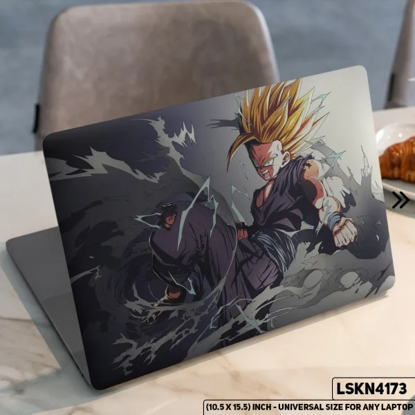 DDecorator Dragon Ball Z Z Warriors Goku Matte Finished Removable Waterproof Laptop Sticker & Laptop Skin (Including FREE Accessories) - LSKN4173 - DDecorator