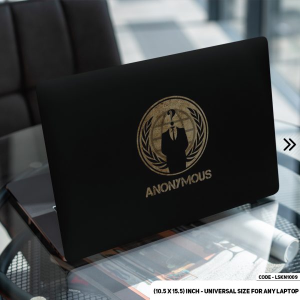 DDecorator Anonymous Logo Matte Finished Removable Waterproof Laptop Sticker & Laptop Skin (Including FREE Accessories) - LSKN1009 - DDecorator