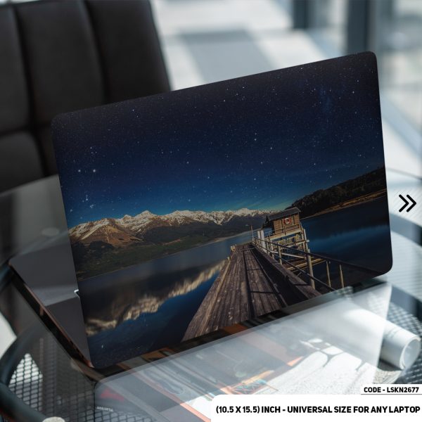 DDecorator Far Destination Lake View Matte Finished Removable Waterproof Laptop Sticker & Laptop Skin (Including FREE Accessories) - LSKN2677 - DDecorator