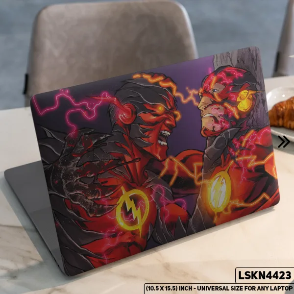 DDecorator Flash Justice League Matte Finished Removable Waterproof Laptop Sticker & Laptop Skin (Including FREE Accessories) - LSKN4423 - DDecorator