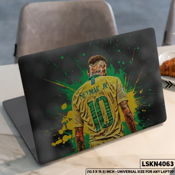 DDecorator Neymar FIFA World Cup Matte Finished Removable Waterproof Laptop Sticker & Laptop Skin (Including FREE Accessories) - LSKN4063 - DDecorator