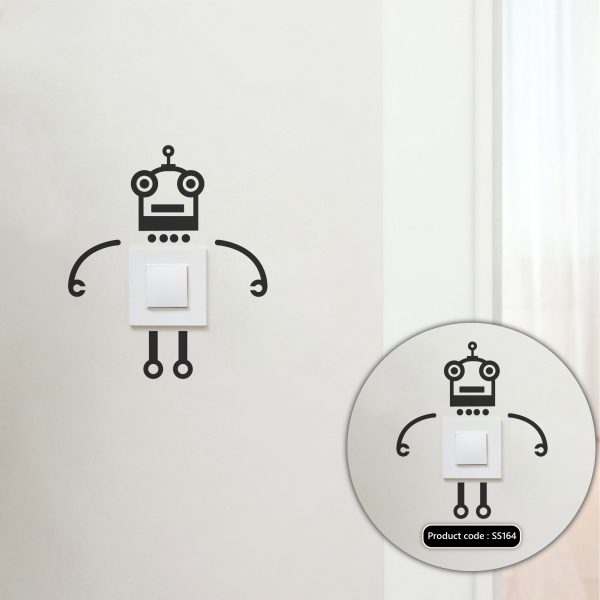 DDecorator Mechanical Robot Wall Stickers & Decals Home Decor Wall Decor Removable Vinyl Wall Sticker - SS164 - DDecorator