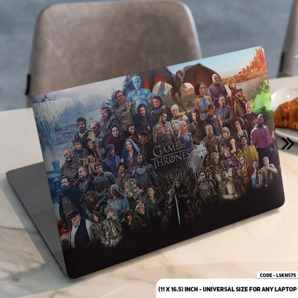 DDecorator GOT Family - Game of Thrones Matte Finished Removable Waterproof Laptop Sticker & Laptop Skin (Including FREE Accessories) - LSKN575 - DDecorator