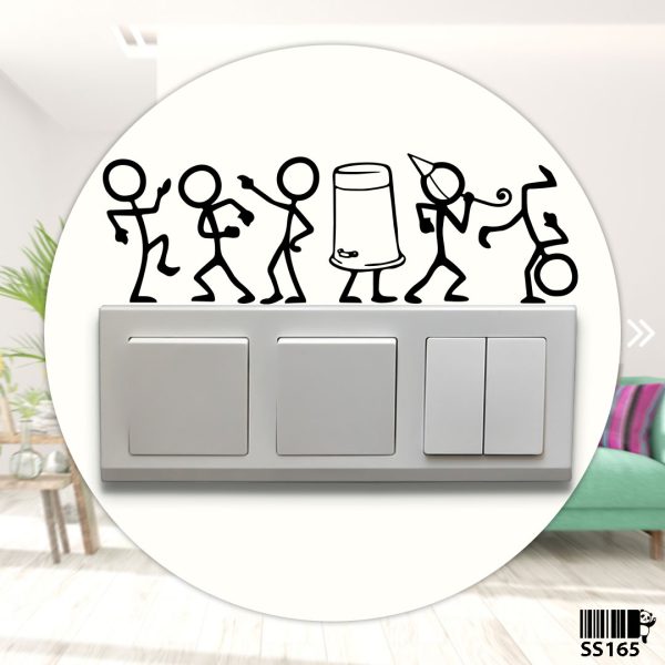 DDecorator Stick Figure Dancing Band Wall Stickers & Decals Home Decor Wall Decor Removable Vinyl Wall Sticker - SS165 - DDecorator