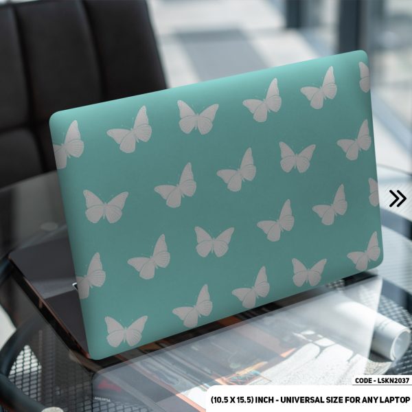 DDecorator Seamless Butterfly Pattern Matte Finished Removable Waterproof Laptop Sticker & Laptop Skin (Including FREE Accessories) - LSKN2037 - DDecorator