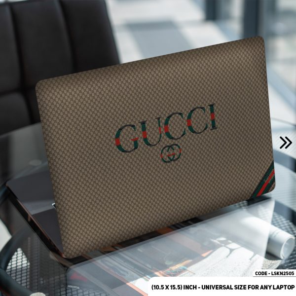 DDecorator Luxury Brand Iconic Pattern Matte Finished Removable Waterproof Laptop Sticker & Laptop Skin (Including FREE Accessories) - LSKN2505 - DDecorator