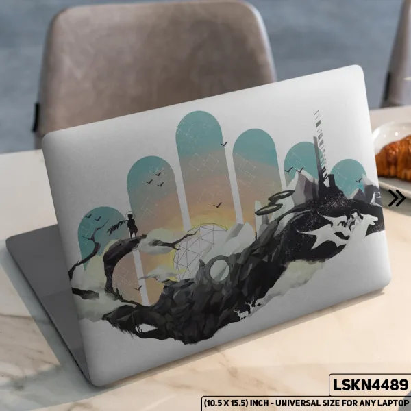 DDecorator Fantacy Art Digital Illustration Matte Finished Removable Waterproof Laptop Sticker & Laptop Skin (Including FREE Accessories) - LSKN4489 - DDecorator