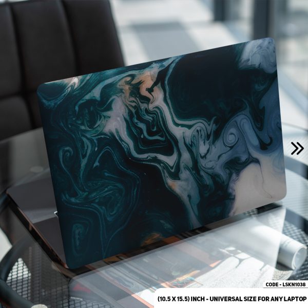 DDecorator Marble Texture Matte Finished Removable Waterproof Laptop Sticker & Laptop Skin (Including FREE Accessories) - LSKN1038 - DDecorator