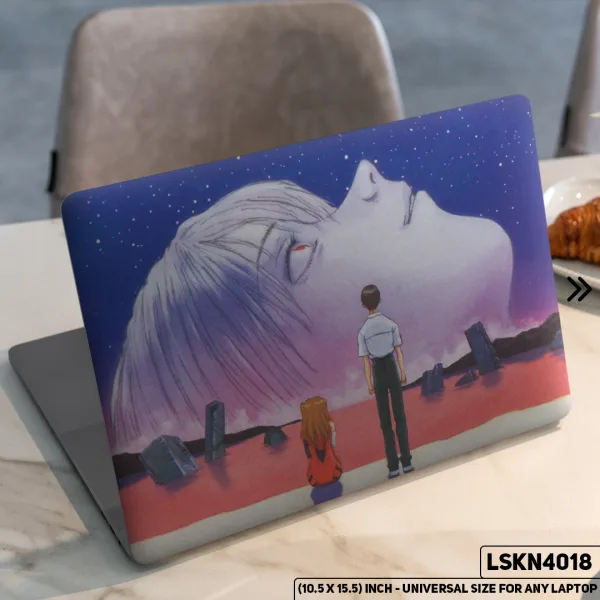 DDecorator Anime Character Illustration Matte Finished Removable Waterproof Laptop Sticker & Laptop Skin (Including FREE Accessories) - LSKN4018 - DDecorator