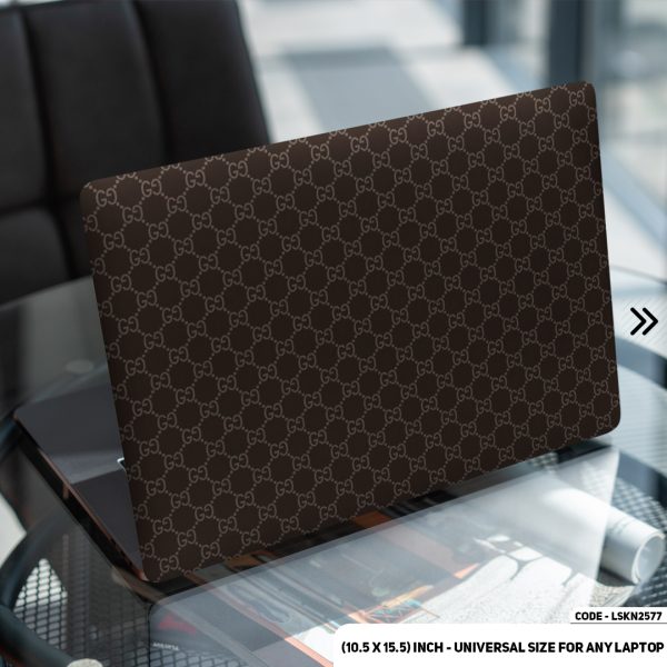 DDecorator Luxury Brand Iconic Pattern Matte Finished Removable Waterproof Laptop Sticker & Laptop Skin (Including FREE Accessories) - LSKN2577 - DDecorator