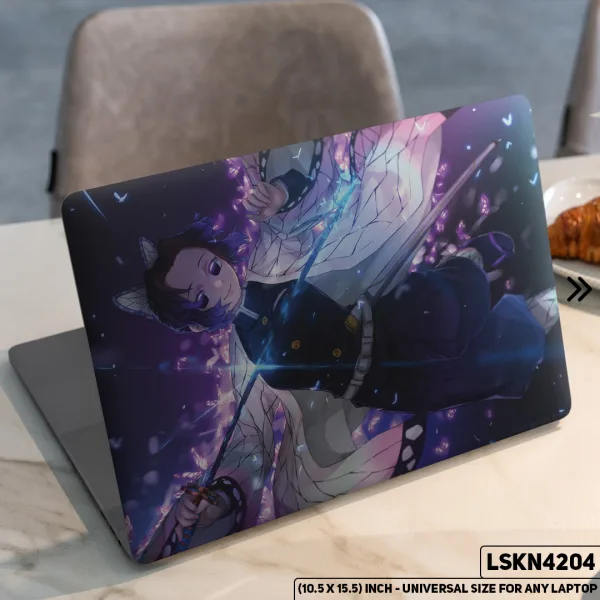 DDecorator Anime Character Digital Art Matte Finished Removable Waterproof Laptop Sticker & Laptop Skin (Including FREE Accessories) - LSKN4204 - DDecorator