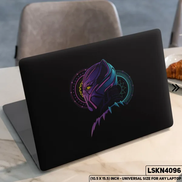 DDecorator Black Panther Marvel Matte Finished Removable Waterproof Laptop Sticker & Laptop Skin (Including FREE Accessories) - LSKN4096 - DDecorator