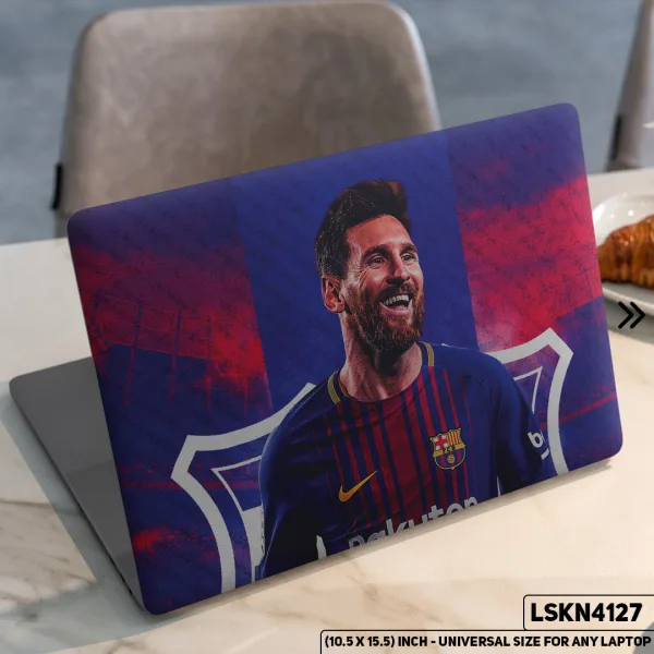 DDecorator Messi Football FIFA Matte Finished Removable Waterproof Laptop Sticker & Laptop Skin (Including FREE Accessories) - LSKN4127 - DDecorator
