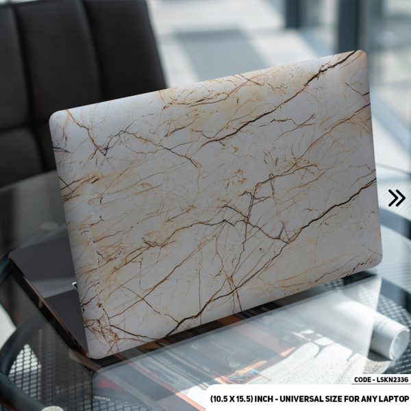 DDecorator Liquid Marble Texture Matte Finished Removable Waterproof Laptop Sticker & Laptop Skin (Including FREE Accessories) - LSKN2336 - DDecorator
