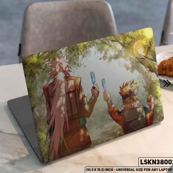 DDecorator NARUTO Anime Character Illustration Matte Finished Removable Waterproof Laptop Sticker & Laptop Skin (Including FREE Accessories) - LSKN3802 - DDecorator